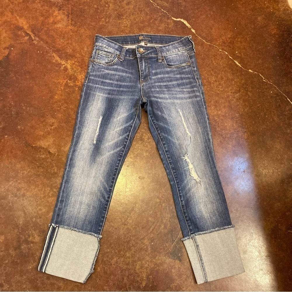 Ladies Kurt From the Kloth Distressed Cuffed Jeans